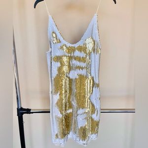 Free People sequin shift dress